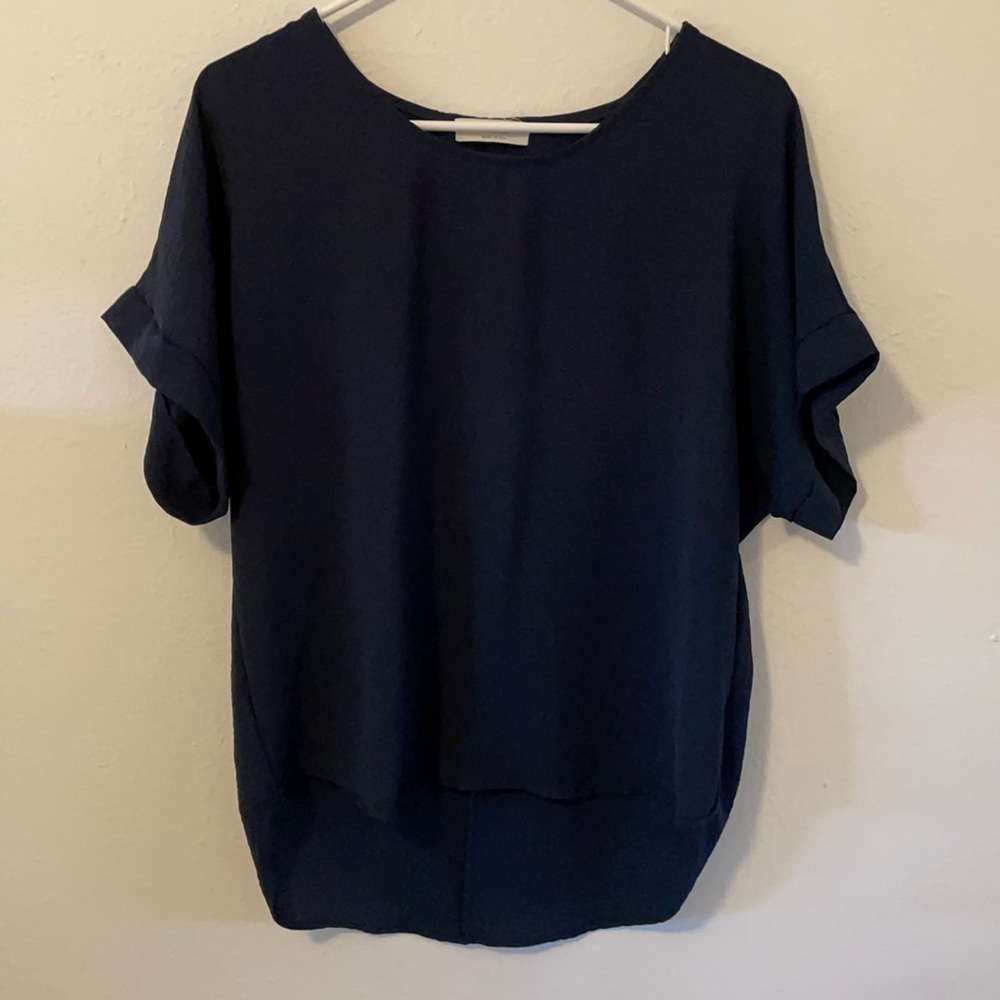 Navy Loose Blouse